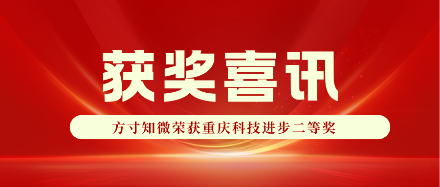 获奖喜讯 | 方寸知微荣获重庆市科技进步二等奖